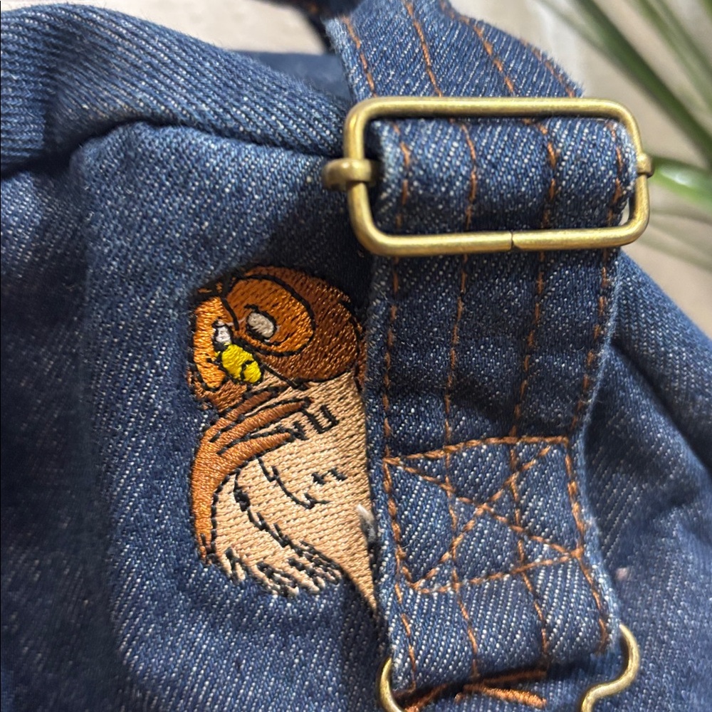 Disney Winnie The Pooh Denim Overall Mini Backpack - Picture 2 of 15